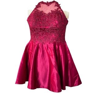 NWT Red cocktail/prom/homecoming/dress. Sz 16.